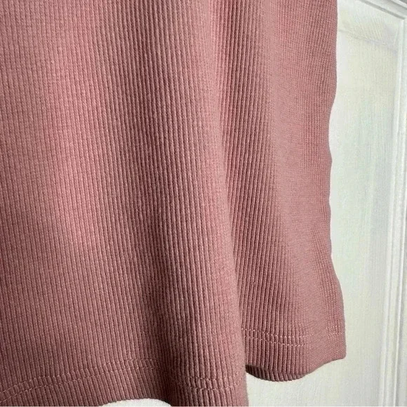 SWS Essentials Tank Top Cropped Ribbed Racerback Pink Size Medium - Picture 7 of 16